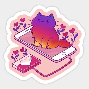 Insta-Cat Sticker